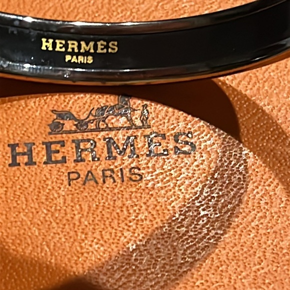 HERMES Bangle Bracelet, Authentic, Light Blue 62mm Austria - Picture 4 of 8